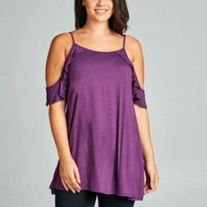 Purple Sweet In The Summertime Top in 3X